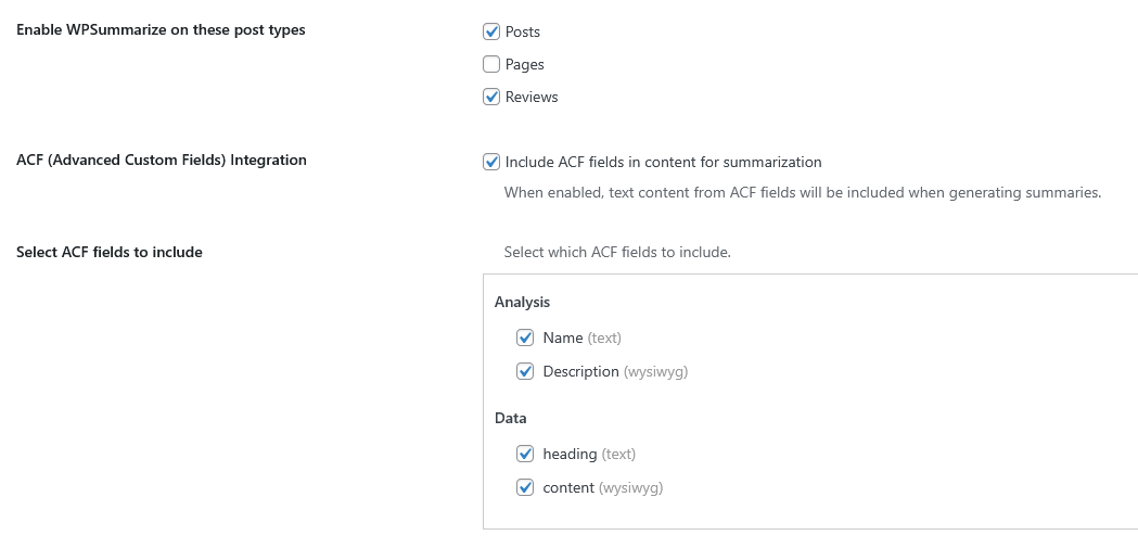 Post Types and Advanced Custom Fields
